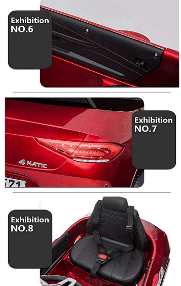 Акумулаторна кола Mercedes Benz CLS350, С кожена седалка, 12V, Черна