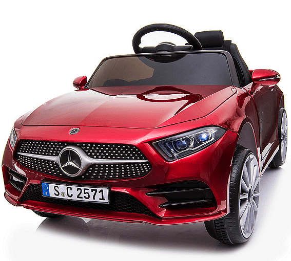 Акумулаторна кола Mercedes Benz CLS350, С кожена седалка, 12V, Черна