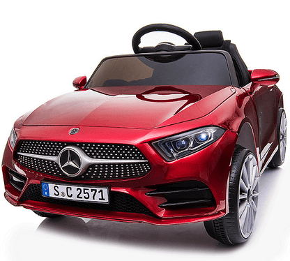 Акумулаторна кола Mercedes Benz CLS350, С кожена седалка, 12V, Черна
