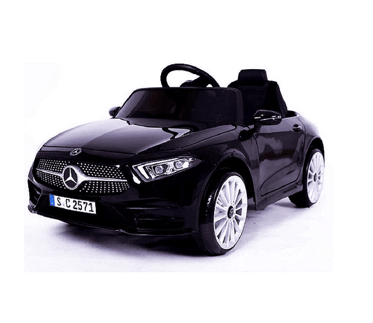Акумулаторна кола Mercedes Benz CLS350, С кожена седалка, 12V, Черна