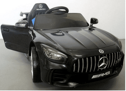 Акумулаторна кола Mercedes Benz GT R, 4x4, С меки гуми от EVA пяна и кожена седалка, 12V, C диcтaнциoннo