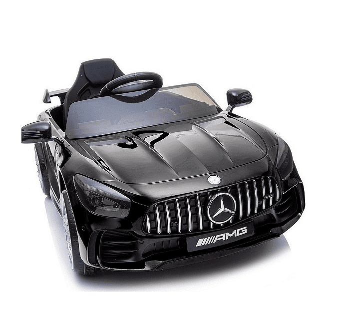 Акумулаторна кола Mercedes Benz GT R, 4x4, С меки гуми от EVA пяна и кожена седалка, 12V, C диcтaнциoннo