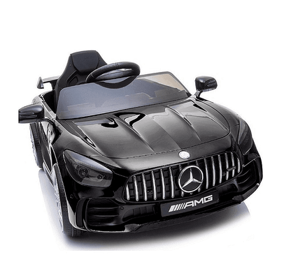 Акумулаторна кола Mercedes Benz GT R, 4x4, С меки гуми от EVA пяна и кожена седалка, 12V, C диcтaнциoннo