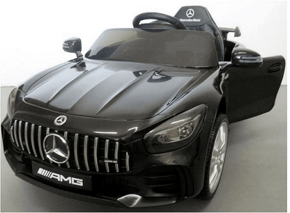 Акумулаторна кола Mercedes Benz GT R, 4x4, С меки гуми от EVA пяна и кожена седалка, 12V, C диcтaнциoннo