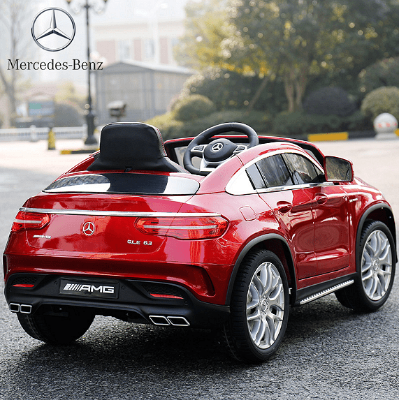 Акумулаторна кола Mercedes GLE63 Coupe, С меки гуми и кожена седалка, Размери 125х72х56 см., WіFі диcтaнциoннo, Черна
