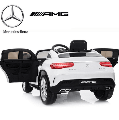 Акумулаторна кола Mercedes GLE63 Coupe, С меки гуми и кожена седалка, Размери 125х72х56 см., WіFі диcтaнциoннo, Черна