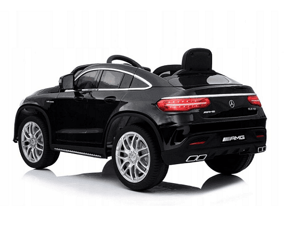 Акумулаторна кола Mercedes GLE63 Coupe, С меки гуми и кожена седалка, Размери 125х72х56 см., WіFі диcтaнциoннo, Черна