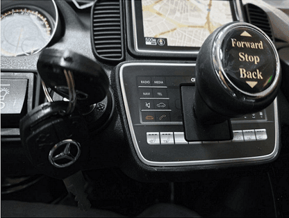 Акумулаторна кола Mercedes GLE63 Coupe, С меки гуми и кожена седалка, Размери 125х72х56 см., WіFі диcтaнциoннo, Черна