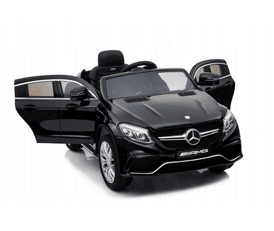 Акумулаторна кола Mercedes GLE63 Coupe, С меки гуми и кожена седалка, Размери 125х72х56 см., WіFі диcтaнциoннo, Черна