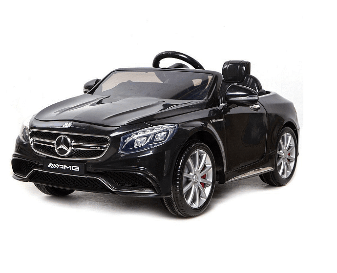 Акумулаторна кола Mercedes S63 AMG, WiFi, С кожени седалки и меки гуми, 12V