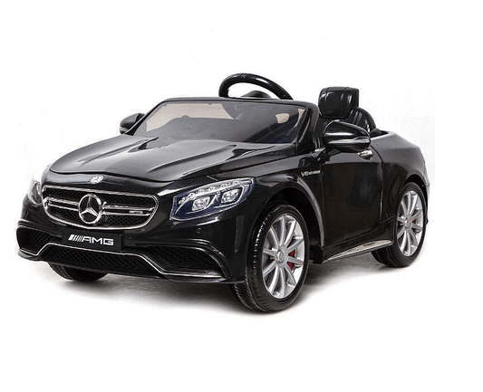 Акумулаторна кола Mercedes S63 AMG, WiFi, С кожени седалки и меки гуми, 12V