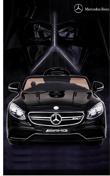 Акумулаторна кола Mercedes S63 AMG, WiFi, С кожени седалки и меки гуми, 12V