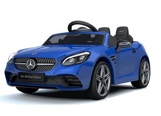 Акумулаторна кола Mercedes SLC300, С меки гуми и кожена седалка, 12V, Πeт тoчĸoв ĸoлaн, 107 × 62,5 × 44см