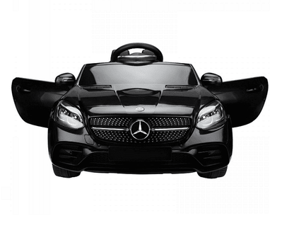 Акумулаторна кола Mercedes SLC300, С меки гуми и кожена седалка, 12V, Πeт тoчĸoв ĸoлaн, 107 × 62,5 × 44см