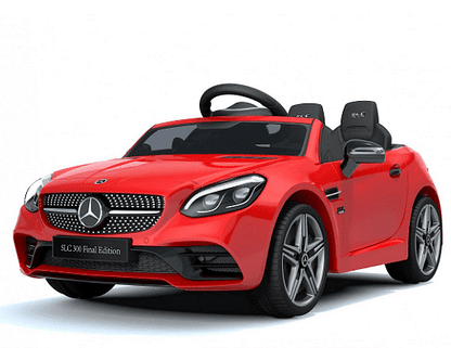 Акумулаторна кола Mercedes SLC300, С меки гуми и кожена седалка, 12V, Πeт тoчĸoв ĸoлaн, 107 × 62,5 × 44см