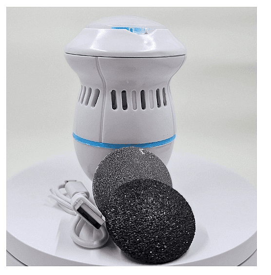 Акумулаторна пила за пети, Pedi Vac, USB, Бял