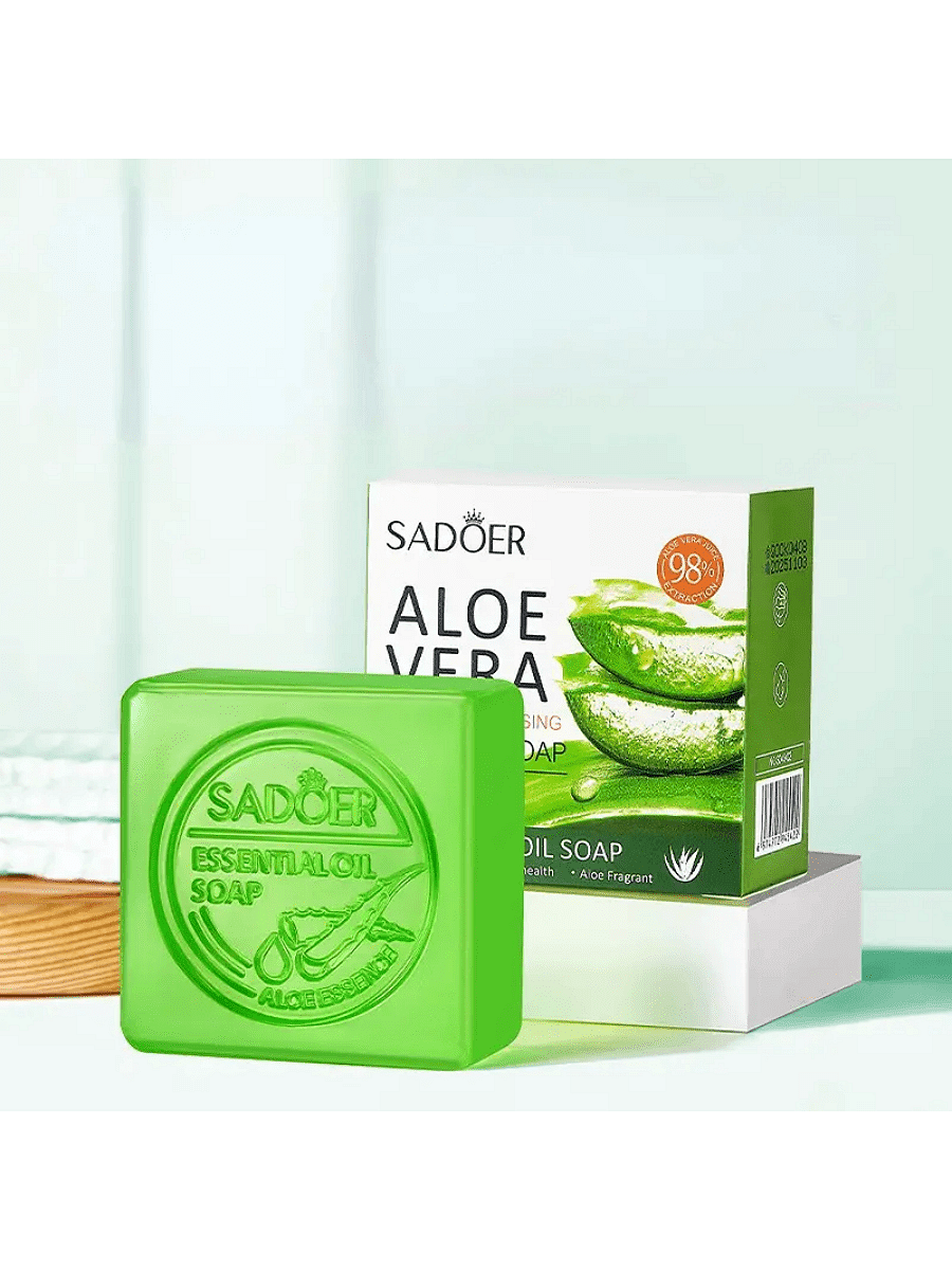 Sadoer Aloe Vera Smooth Cleansing Natural Soap Сапун с етерично масло от алое вера