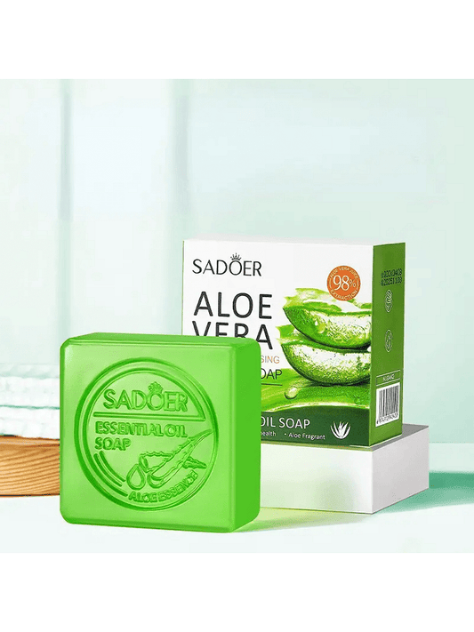 Sadoer Aloe Vera Smooth Cleansing Natural Soap Сапун с етерично масло от алое вера
