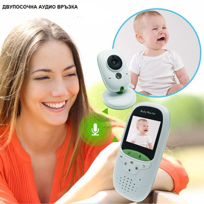 БЕБЕФОН VB602 с цветен екран 2", двупосочно аудио, термометър