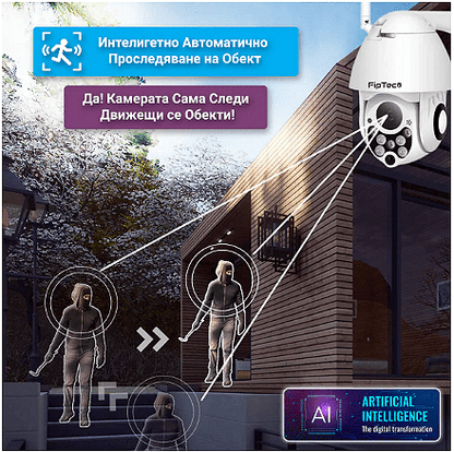 Безжична IP Камера със SIM карта, Нощно виждане, FULL HD, Външна, 4G