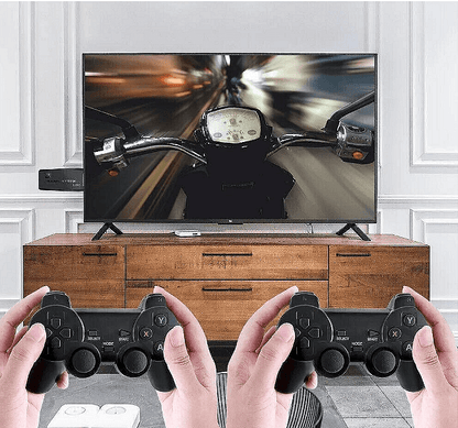 Безжична ретро ТВ конзола, M8, 4K, HDMI изход, Компактна, 64G, 2 джойстика