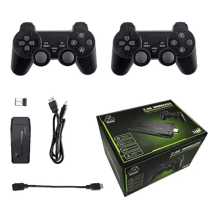 Безжична ретро ТВ конзола, M8, 4K, HDMI изход, Компактна, 64G, 2 джойстика