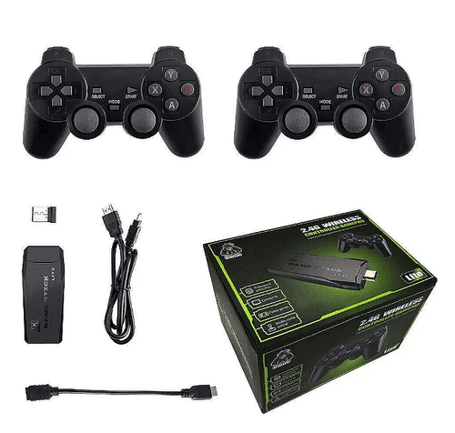 Безжична ретро ТВ конзола, M8, 4K, HDMI изход, Компактна, 64G, 2 джойстика