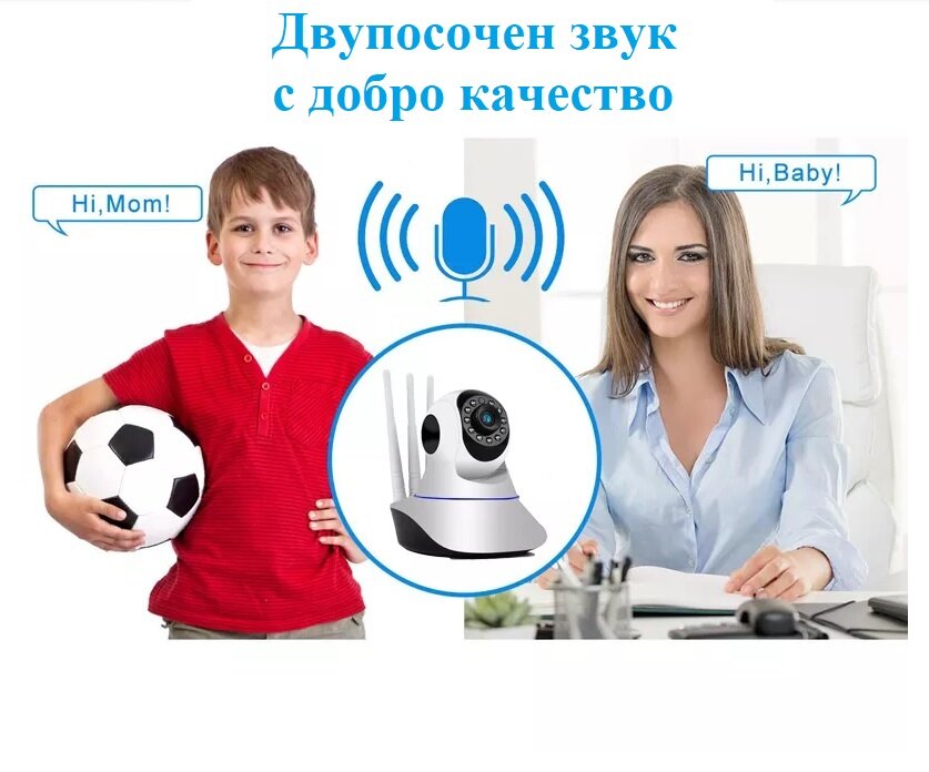 Wifi 360° Camera YY Full HD безжична, нощен режим, 4G, Audio
