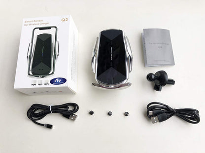 Безжично зарядно за кола QI Wireless Q2 Fast Charge 15W