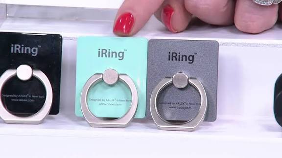 Държач за телефон за ръка iRing, Черен