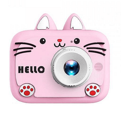 Детски цифров фотоапарат, Hello Kitty, Висококачествени снимки, Удобна дръжка
