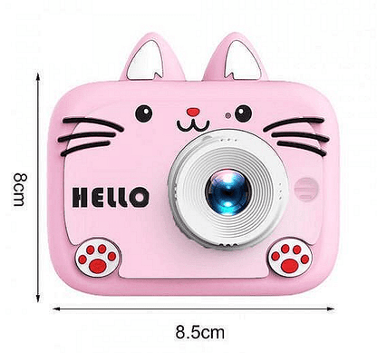 Детски цифров фотоапарат, Hello Kitty, Висококачествени снимки, Удобна дръжка