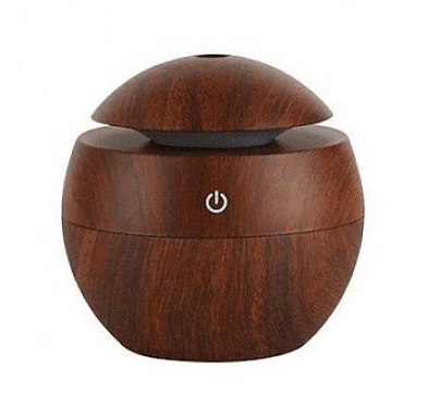 Дифузер Ntech, етерично масло, LED светлини, USB, тъмнокафяв
