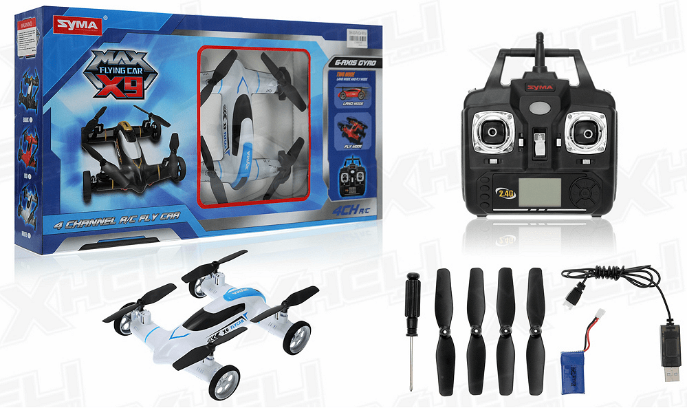 Дрон Fly car X9, Syma , Функция за обръщане на 360 градуса, Дистанционно управление