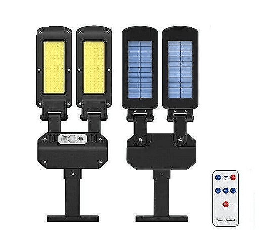 Двойна водоустойчива соларна лампа, 300W, Дистанционно управление