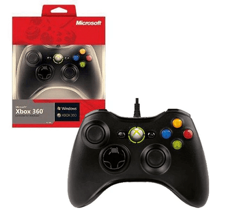 Джойстик Microsoft XBOX 360 Windows, USB, Черен