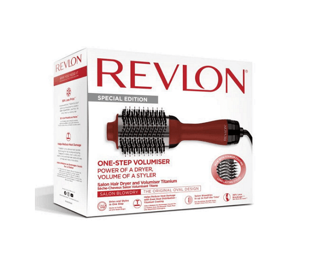 Електрическа четка Revlon Special Edition One-Step Volumiser Titanium, RVDR5279UKE, 3 температурни настройки, Технология за йонизация, Чанта за пътуване