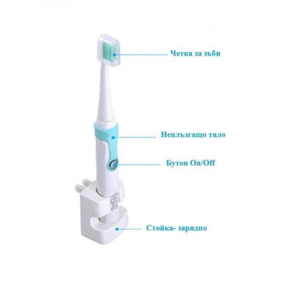 Електрическа четка за зъби Kemei + 4 четки