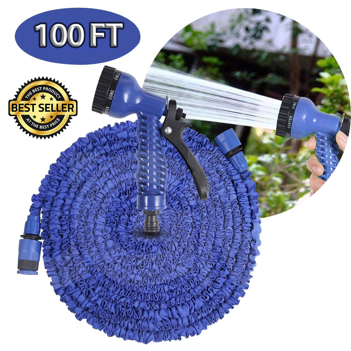 Градински Разтегателен Маркуч 30/45м/60м Magic Hose + Пистолет