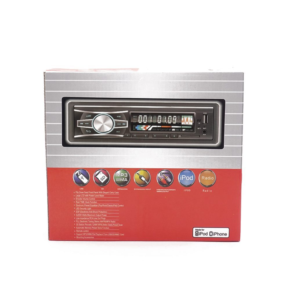 Касетофон за кола 6083 + Евро букса с Радио/Mp3/USB/SD