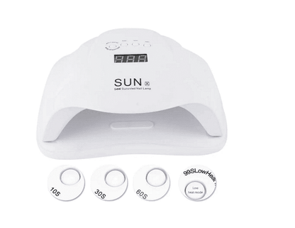 Комбинирана лампа за маникюр и педикюр SUN X, Бяла, UV LED, 54W