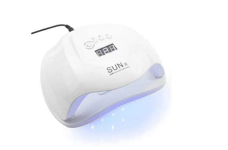 Комбинирана лампа за маникюр и педикюр SUN X, Бяла, UV LED, 54W