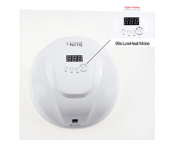 Комбинирана лампа за маникюр и педикюр SUN X, Бяла, UV LED, 54W