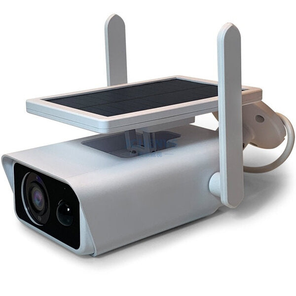 Комплект 2 бр Водоустойчива Wifi соларна безкабелна камера FullHD