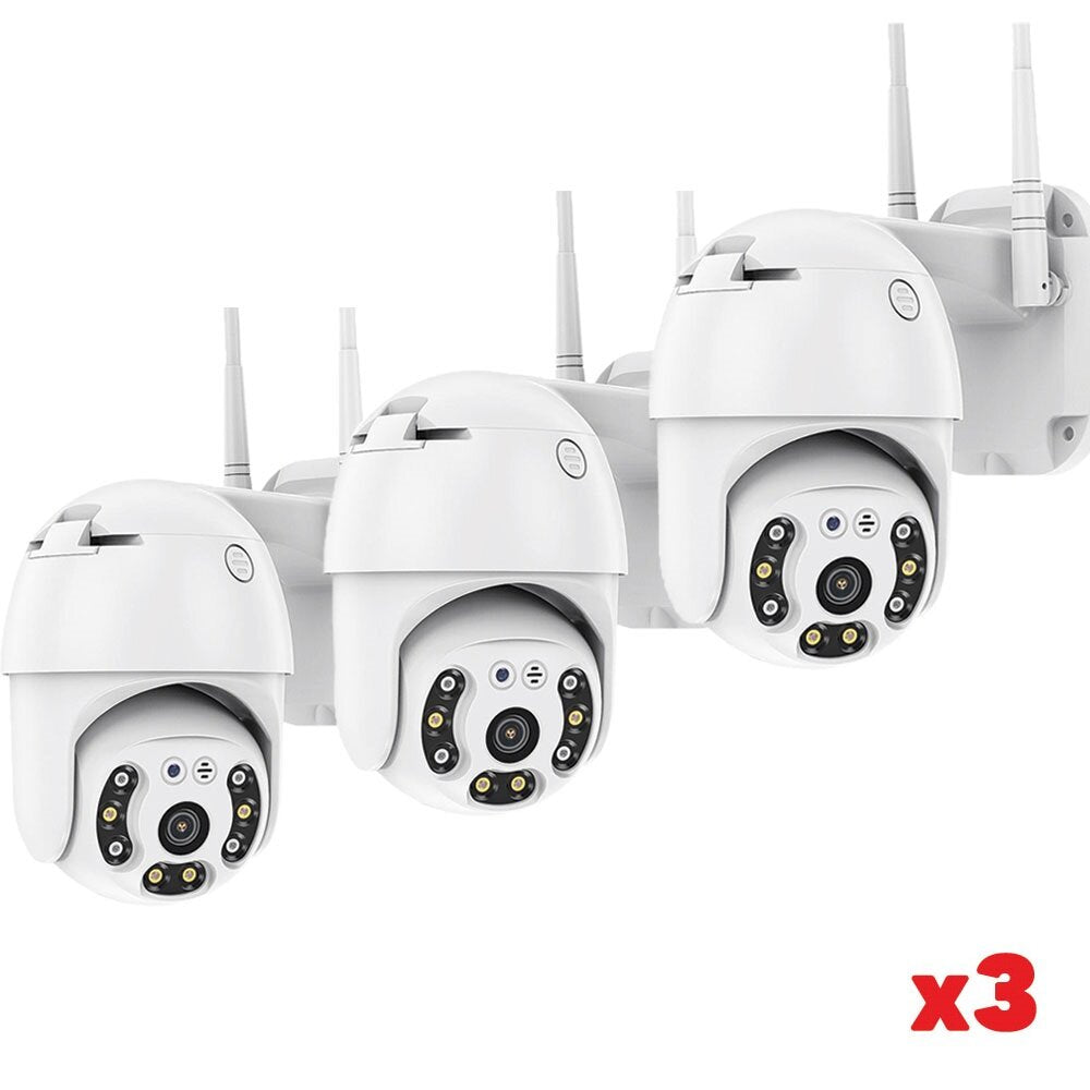 Комплект 3бр ВЪНШНА КАМЕРА С ДВЕ АНТЕНИ цветно нощно виждане Waterproof Wifi FULL HD 1080P