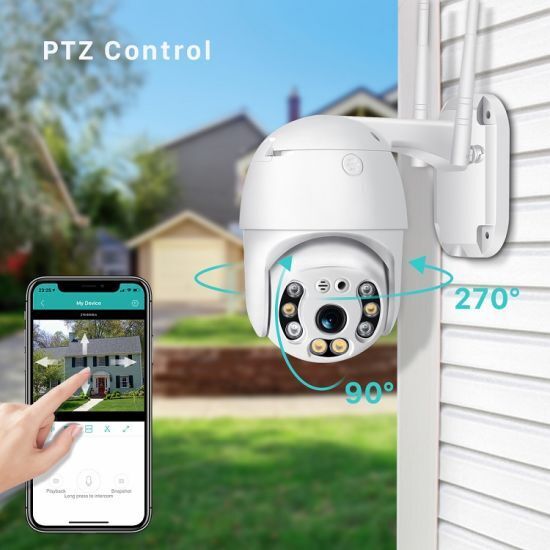 Комплект 3бр ВЪНШНА КАМЕРА С ДВЕ АНТЕНИ цветно нощно виждане Waterproof Wifi FULL HD 1080P