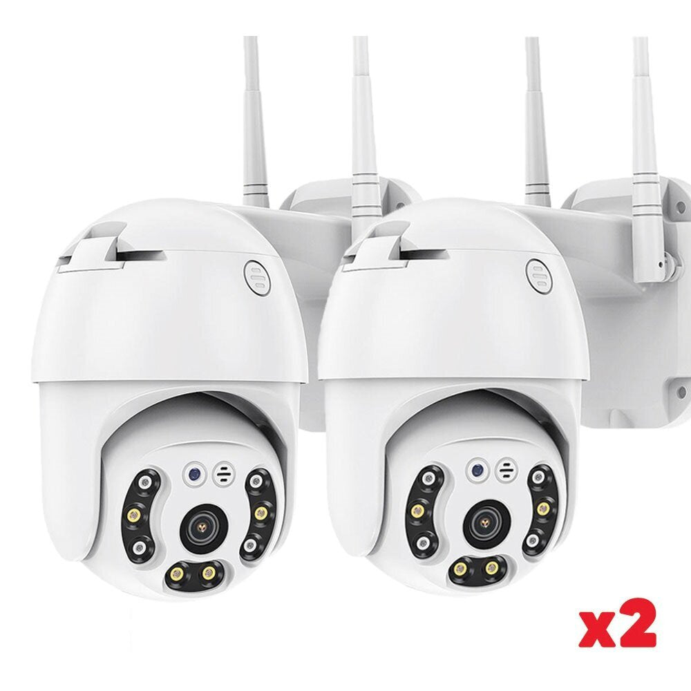 Комплект 2бр ВЪНШНА КАМЕРА С ДВЕ АНТЕНИ цветно нощно виждане Waterproof Wifi FULL HD 1080P