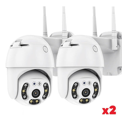 Комплект 2бр ВЪНШНА КАМЕРА С ДВЕ АНТЕНИ цветно нощно виждане Waterproof Wifi FULL HD 1080P