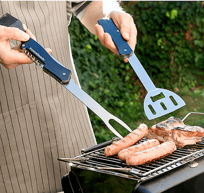Комплект прибори за BBQ Bdown от неръждаема стомана, Елегантна кутия, 6 броя