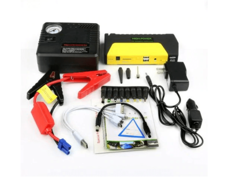 Комплект стартерно устройство High Power Jump starter за кола + компресор